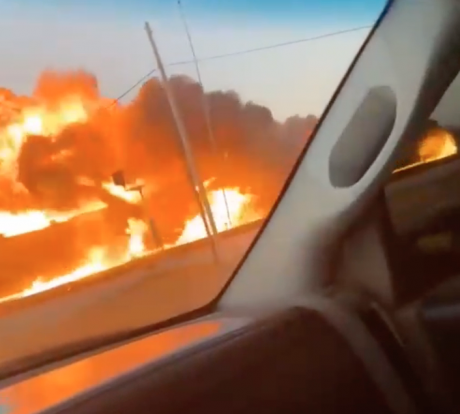 Train Crashes Into Tanker Truck Filled with Jet Fuel in Del Rio