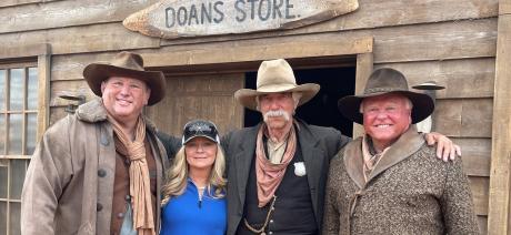 Texas Ag Commissioner Sid Miller on 1883 set (Contributed/Sid Miller)