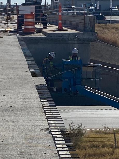 Crews Work on Bell Street Beams (Contributed/COSA)