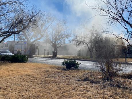 Fire Damages Home in West San Angelo (LIVE! Photo/James Bouligny)