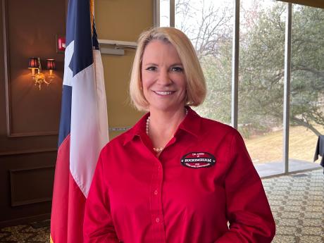 Texas Land Commissioner Candidate Dawn Buckingham in San Angelo (LVE! Photo/Yantis Green)