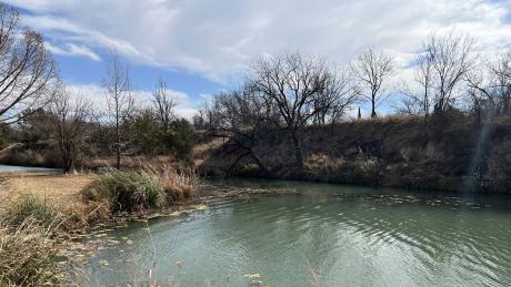 Dove Creek is a peaceful area today but in January 1865 this was the site of a vicious battle between Texas militiamen, Confederate cavalry and the Kickapoo Indians