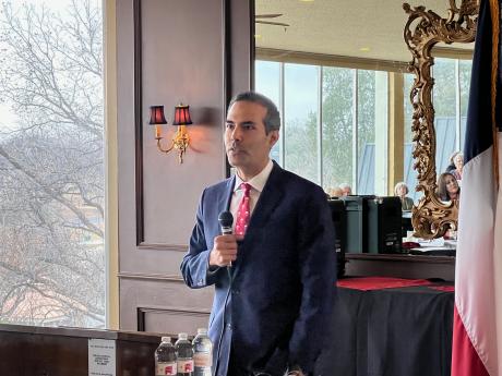 Texas Land Commissioner George P. Bush at CVRW Lunch in San Angelo (LIVE! Photo/Yantis Green)
