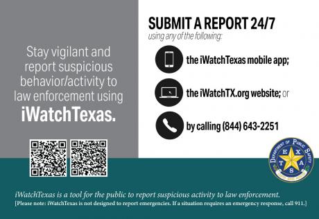 Texas Department of Public Safety IWatchTexas (Contributed/DPS)