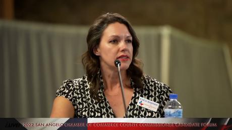 CoCo Simpson at Chamber of Commerce Candidate Forum (LIVE! Photo/Manny Diaz)