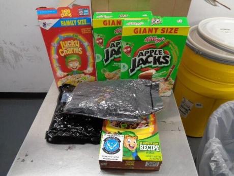 Marijuana Stuffed into Lucky Charms Cereal (Contributed/CBP)