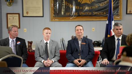 Tommy Usery, Lane Carter, Todd Kolls, Joe Hyde SARW Candidate Forum (LIVE! Photo/Manny Diaz)