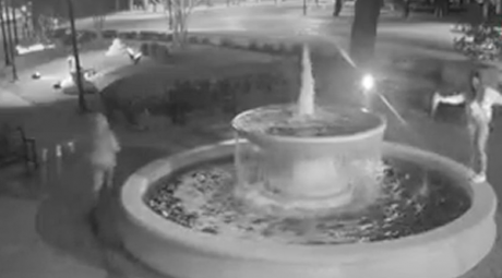 Fountain Vandalized