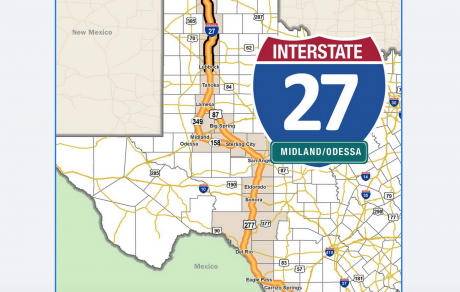 Interstate Highway 27 Route Through San Angelo (Contributed/portstoplains)