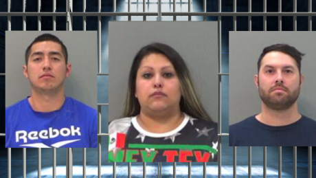 Juan Grimaldo (L) Maura Martinez (M) Justin Jones (R)