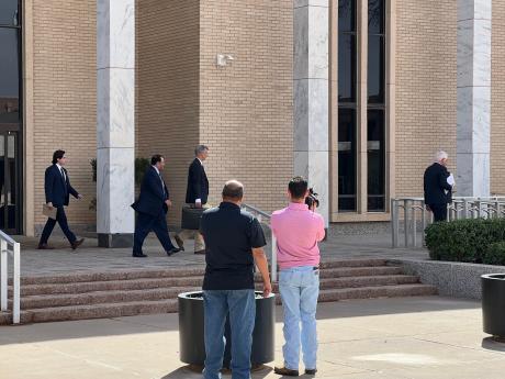 Former San Angelo Police Chief Tim Vasquez leaving Federal Courthouse in Lubbock (LIVE! Photo/Joe Hyde)
