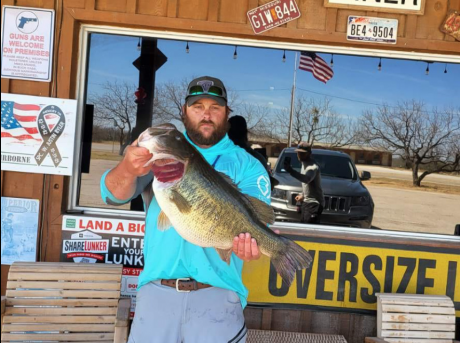 Stephen Toler of Abilene Lands 13.28 lb Bass at Ivie (Contributed/TPWD)