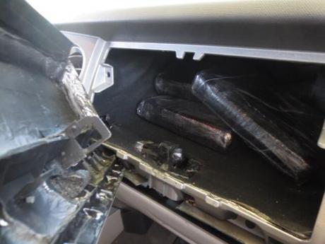 Cocaine Hidden in a compartment (Contributed/CBP)