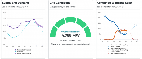 ERCOT Grid Condition May 13, 2022 (Contributed/ERCOT)