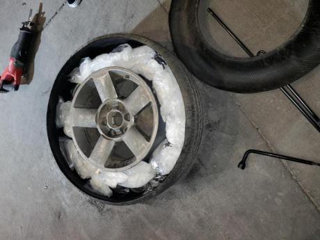 Border Agents Find Meth Hidden in a Tire (Contributed/CBP)