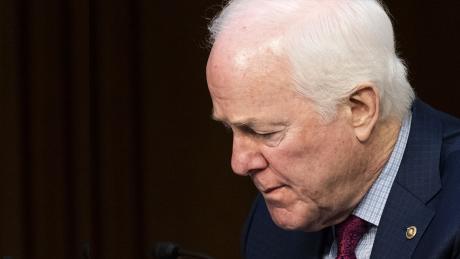 Sen. John Cornyn, R-Texas, attends a Senate Judiciary Committee hearing on domestic terrorism, Tuesday, June 7, 2022, on Capitol Hill in Washington. (AP Photo/Jacquelyn Martin)