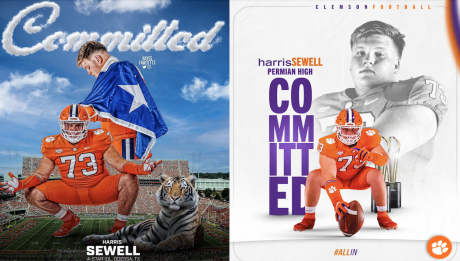 Harris Sewell Commits to Clemson