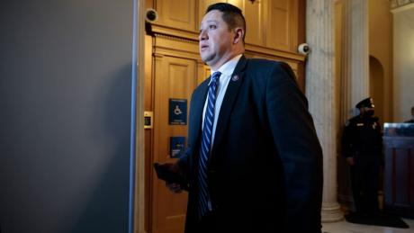 Rep. Tony Gonzales (R-TX) departs from the U.S. Capitol Building on November 16, 2021 in Washington, DC. House Majority Leader Steny Hoyer (D-MD) said earlier today that he expects the House to vote on U.S. President Joe Biden's Build Back Better agenda before lawmakers break for recess for the Thanksgiving holiday. (Photo by Anna Moneymaker/Getty Images)