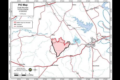 Chalk Mountain Wildfire 7.28.22 (Contributed/Lone Star Incident Management)