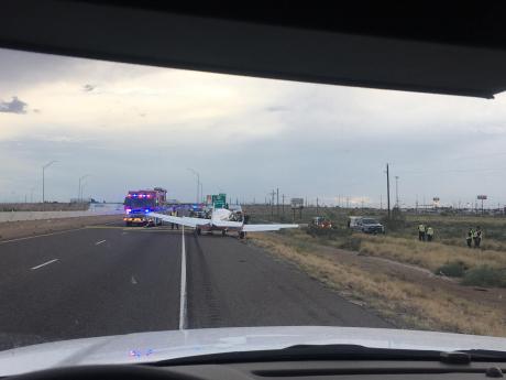 A Mooney M20K 231 crash landed on I-20 near Pecos on July 27, 2022