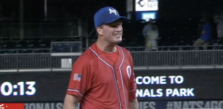 August Pfluger at Congressional Baseball Game