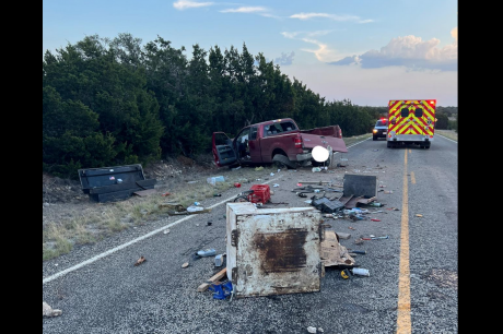 Rollover Crash on FM864 Sutton County (Contributed/Sonora VFD)
