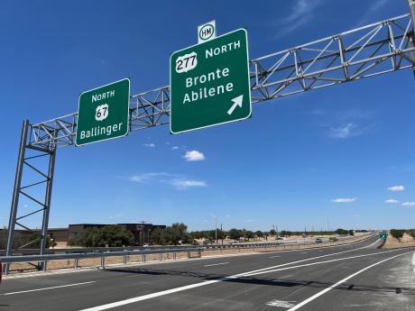 US67/277 Highway Interchange San Angelo 2022 (LIVE! Photo/Yantis Green)