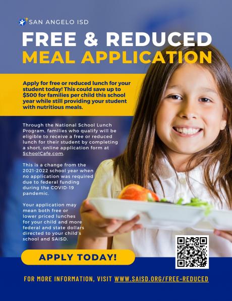 San Angelo ISD Free & Reduced Meals (Contributed/SAISD)
