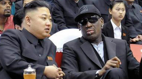 Kim Jong Un and Dennis Rodman