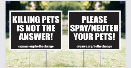 CVPAWS Spay/Neuter Yard Signs (Contributed/CVPAWS)