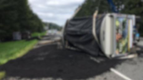 Rolled Over Semi