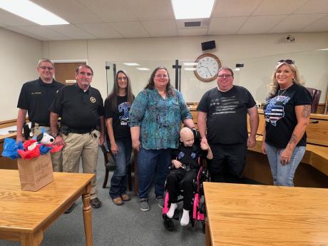 First Responders BBQ Proceeds Presentation (LIVE! Photo/Yantis Green)