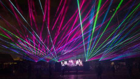 A laser light show comes to the San Angelo River Stage Oct. 29, 2022