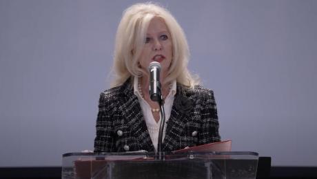 Mayor Brenda Gunter presents the annual State of the City address in October 2022.