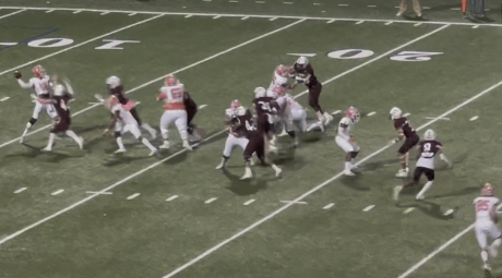 Bobcat QB Tyler Hill Loads up a Bomb Against Midland Legacy
