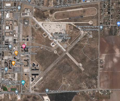 Goodfellow AFB Map (Contributed/googlemaps)