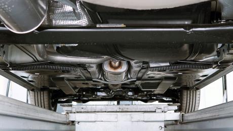 A catalytic converter under a car (stock image)