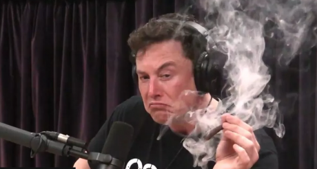 Elon Musk Smoking Weed (Courtesy/BBC News)