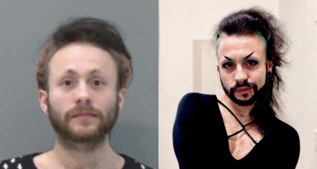 Charles Hardy - Left his booking photo on Dec. 28, 2022; right, his promo photo for his hair stylist business