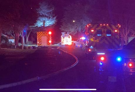 House Fire on Equestrian (LIVE! Photo/James Bouligny)