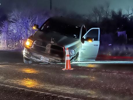Rollover Crash on Old Christoval Rd. 2.25.23 (LIVE! Photo/Yantis Green)