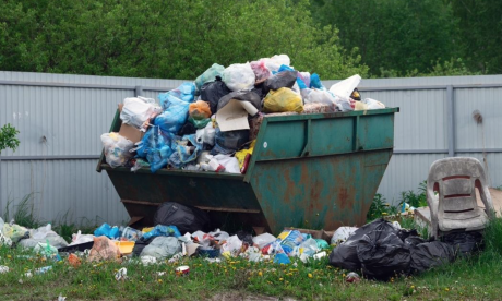 Dumpster Filled with Household Trash not TGC (Courtesy/Vine Disposal)