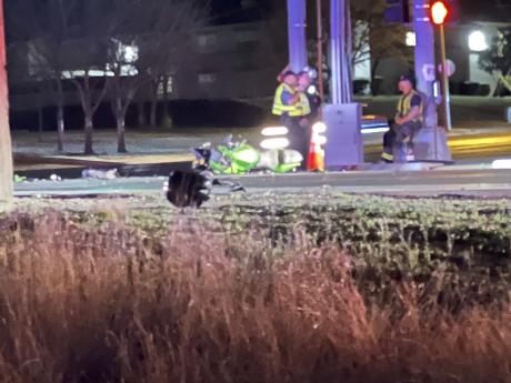 Biker down on Knickerbocker Road on Feb. 28, 2023