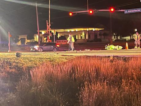 Biker down on Knickerbocker Road on Feb. 28, 2023