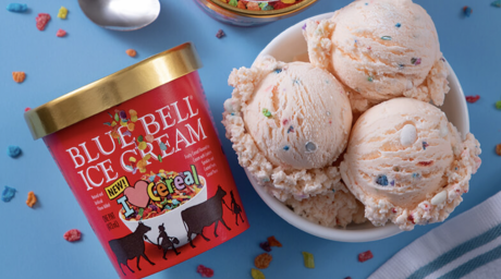 Blue Bell's New Flavor "I ❤️ Cereal!