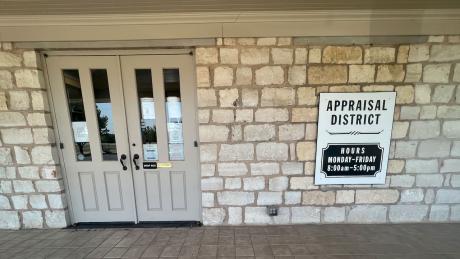 The entrance to the Tom Green County Appraisal District, 2302 Pulliam, in San Angelo.