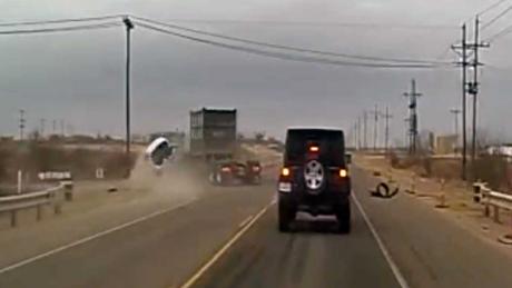 A ghastly collision on the Andrews Highway on March 8, 2023.