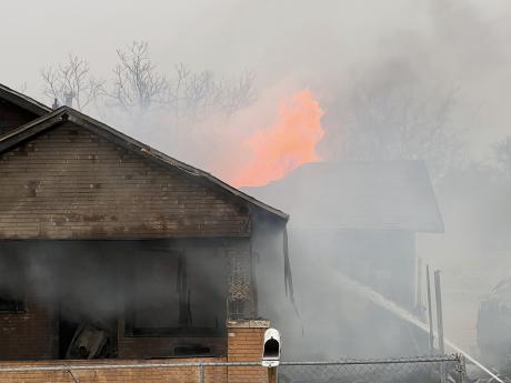 SAN ANGELO, TX — An old house at 37 N. Chadbourne Street was fully engulfed in flames Thursday afternoon as the high winds were passing through San Angelo on March 2, 2023.