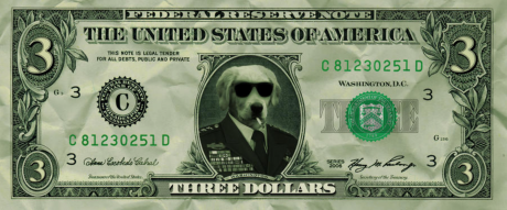 Counterfeit Money Fake $3 Bill (Courtesy/google)