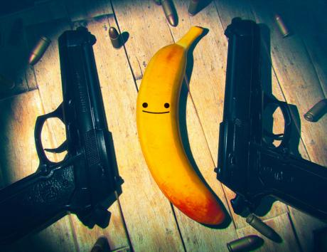 Fake Banana & Guns (Courtesy/GameSpot)